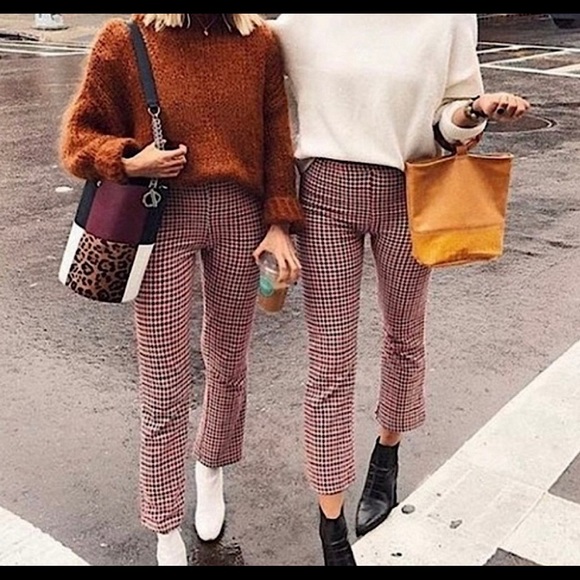 Free People Pants - Free People Houndstooth Clean Crop Pant